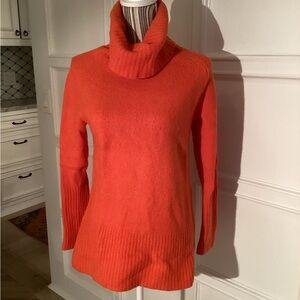 Banana Republic orange mock neck sweater